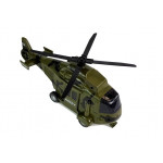Helikoptéra 1:16 na batérie s hákom - vojenská, zelená